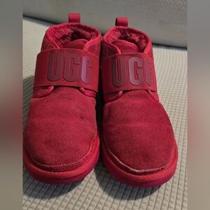 UGG Kids Red Slippers